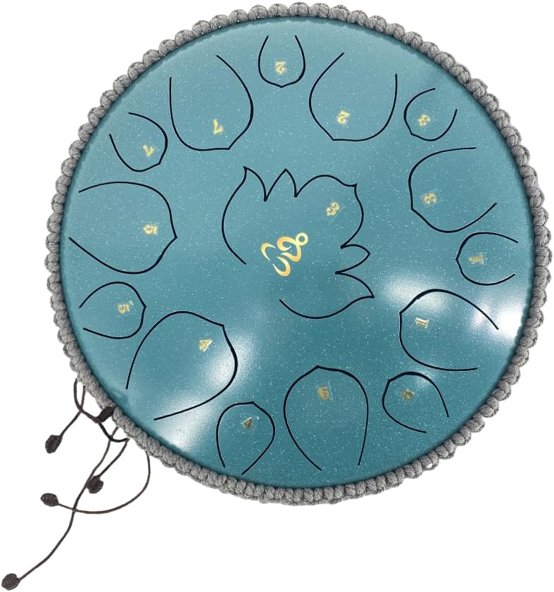 YoungMonic Steel Tongue Drum 13 Inches 15 Notes C Major Steel Drums Rain Chimes for Outside Percussion Instrument with Drum Mallets and Carry Bag - Image 4